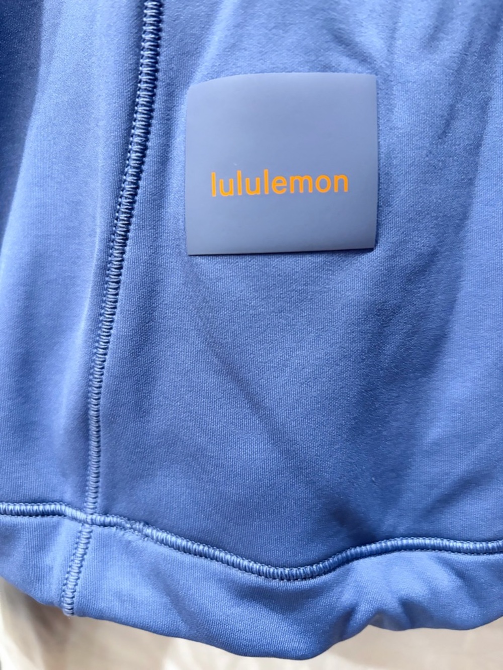 New LULULEMON Blue Detours Welcome Half Zip Stretch Fleece Top 6 - Picture 4 of 5
